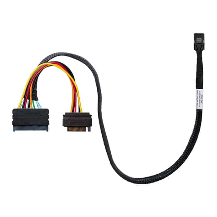 HighPoint 19 Inch SFF-8643 to SFF-8639 Connector